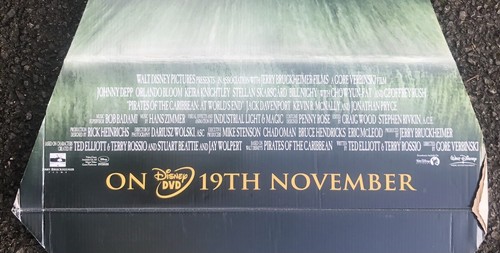 Pirates of the Caribbean, At World's End, Film Adverting Board, Johnny Depp 2006 - Picture 6 of 13