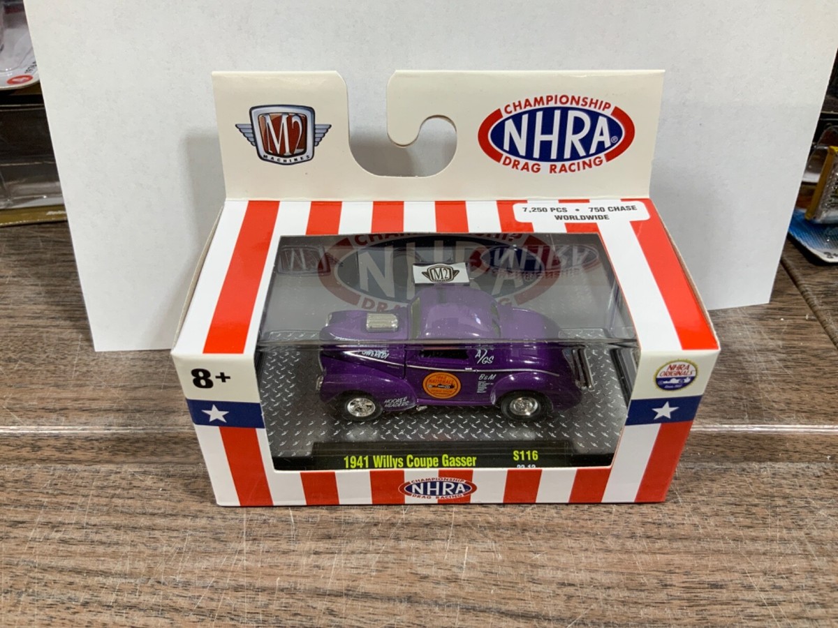 M2 MACHINES 1941 WILLYS COUPE GASSER PURPLE S116 NHRA | eBay