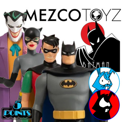 Batman Animated Series 5 Punkte Figuren - aussuchen und auswählen - 3,75 Zoll Mezco Toys