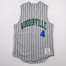 VTG Ripon Athletic Woodinville Basketball Jersey Men Sz 44 Gray Striped USA MADE