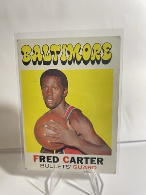 1971-72 Topps - #14 Fred Carter *writing On Back Of Card*