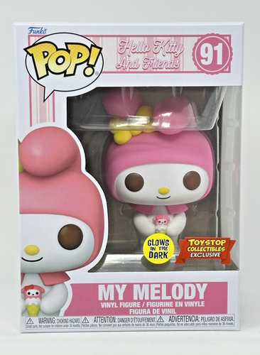 Funko Pop #91 My Melody GITD ToyStop Exclusive mit Protector - Brandneu in Box