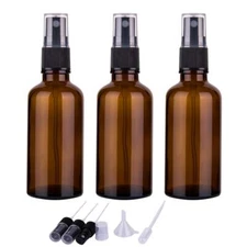 Small Glass Spray Bottles for Oil, Hair, Plants Water Empty Fine Mist Refillable