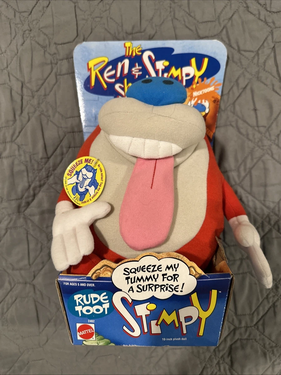 Mattel Ren & Stimpy Plush Cartoon & TV Character Action Figures
