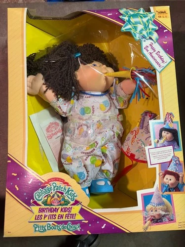 1990 Cabbage Patch Birthday Kids Name Vanessa Gloria March 16 Open Box NEW