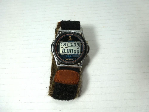 Early Vintage Timex Atlantis 100 Digital Watch Men Needs Work! READ*