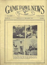 Gamefowl News  Quality Magazine Devoted to Game Fowl september 1939