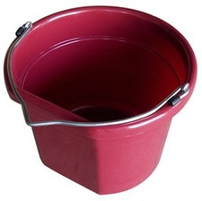 Master Rancher MR8QP-FSB-DK RED 8 Quart Red Flat Bucket