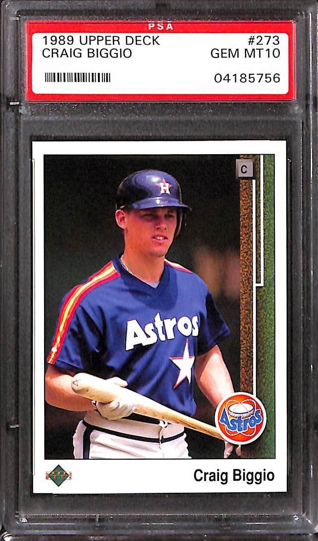 1989 Upper Deck #273 Craig Biggio PSA 10 GEM-MT 04185756 