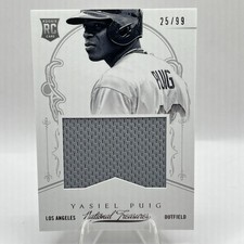 2013 Panini America's Pastime National Treasures Rookie Memorabilia Yasiel Puig