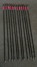 12 pink white black Bow Carbon Arrows Used 29 inch