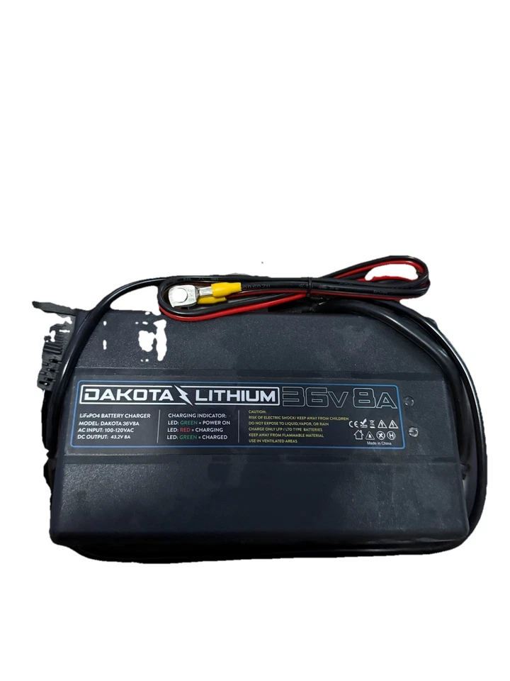 Dakota 锂 36V 8A LiFePO4 电池充电器 — 第 2/2 张图片