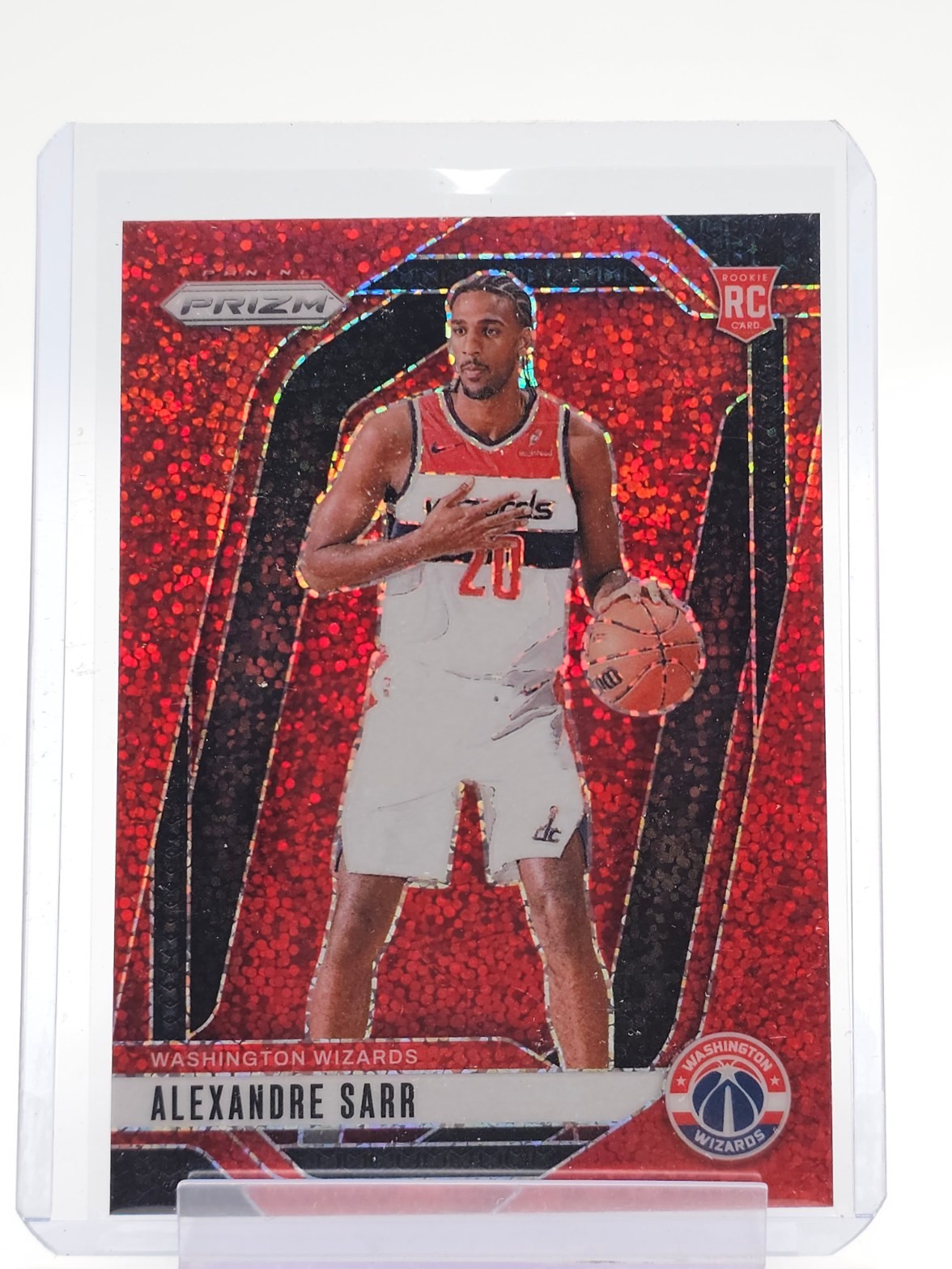 ALEXANDRE SARR 2024-25 PRIZM RED SPARKLE ROOKIE #264 WIZARDS Q2227