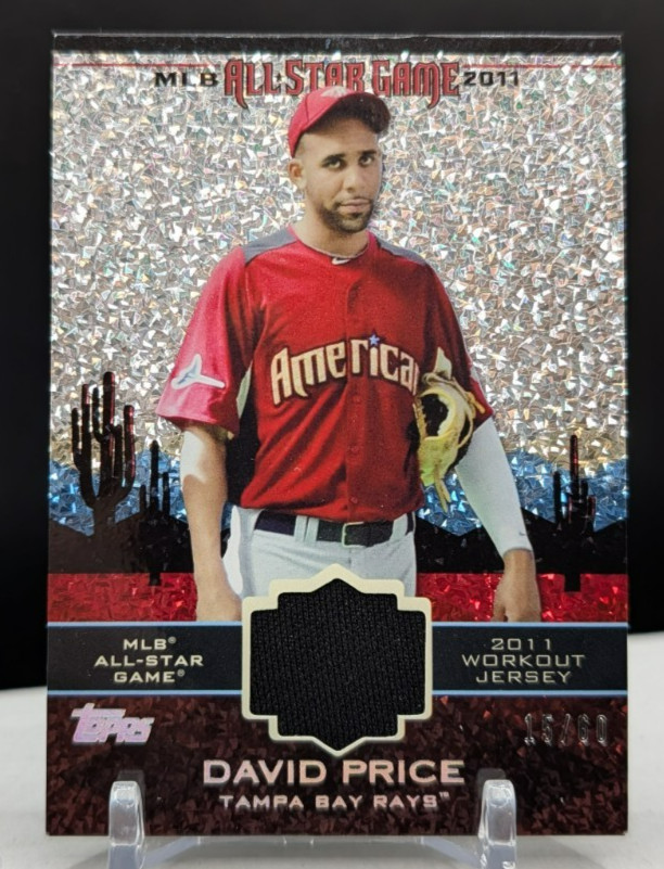 David Price #/60 Relic 2011 Topps Update All-Star Stitches Diamond Anniversary