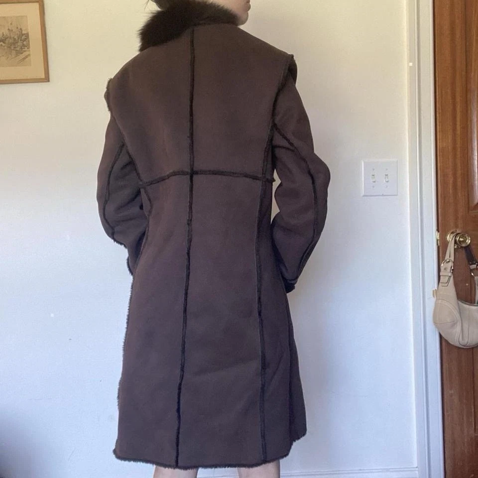 Abrigo forrado de piel de gamuza vintage Marc Jacob’s al por menor $350 Foto 3 de 4