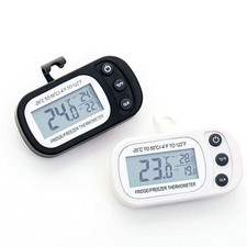 Digital Refrigerator Freezer Thermometer Large LCD Waterproof for Home Bars Cafe