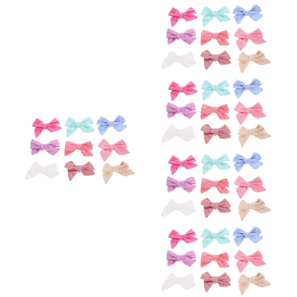 Set of 5 Kids Hair Accessories Infant Bows Barrettes for Baby Girls image 4