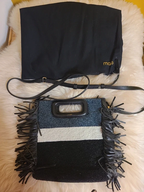 Maje sac cuir perle - Photo 1/4