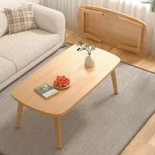 Folding Coffee Table Folding Desk Small Foldable Desk for Small Space 80x50x44cm
