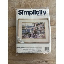 Simplicity The Spirit of Paris Vintage Needlepoint Kit NEW Made in USA