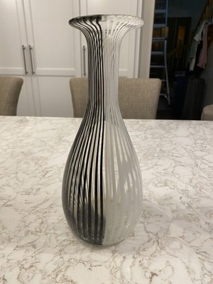 MCM 10.5  Dino Martens Mezza Filigrana Aureliano Toso Murano Stripe Swirl Vase