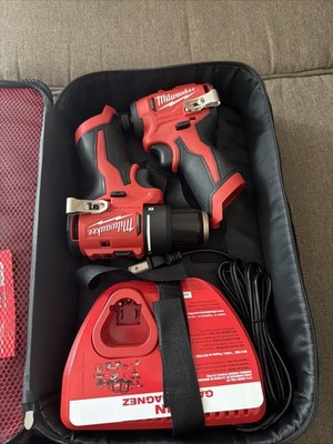 Milwaukee M12 Subcompact Brushless 2-Tool Combo Kit with Batteries and Charger