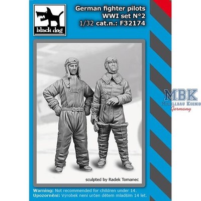 BLACK DOG BDF32175 German fighter pilot WW I set n°2 1:32