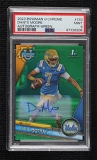 2023 Bowman U Chrome Prospect Green Refractor 60/99 Dante Moore PSA 9 Auto 1o8p