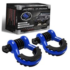 D Ring Shackle 3/4" Shackles (2 Pack) 3/4" D Ring Shackles Blue & Black