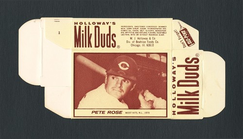 Pete Rose #1 1971 Milk Duds Complete Box card