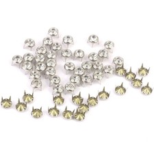 Runde Strassbolzen Nailheads 8mm Klar