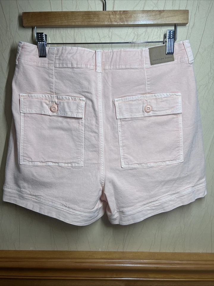 Pantalones Cortos Para Mujer American Eagle Outfitters Melocotón Elastizados Talla 8 Tiro Alto Foto 4 de 4