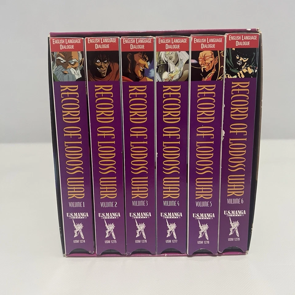 Record Of Lodoss War (1995) Volume 1-6 VHS [English Subtitled] Box Set US Manga - Image 2 of 4
