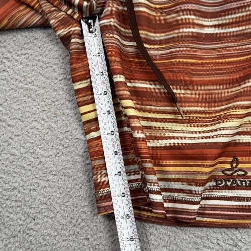 Prana Shorts Mens 30 Brown Orange Breathe Striped Boardshort Swim Trunks Beach - Picture 6 of 9