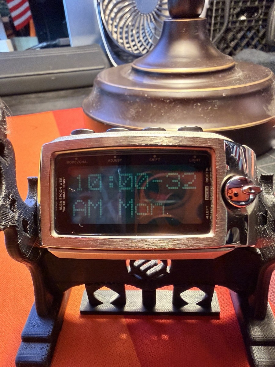 Alba Spoon Web W440-4000 Seiko Digital Watch | eBay