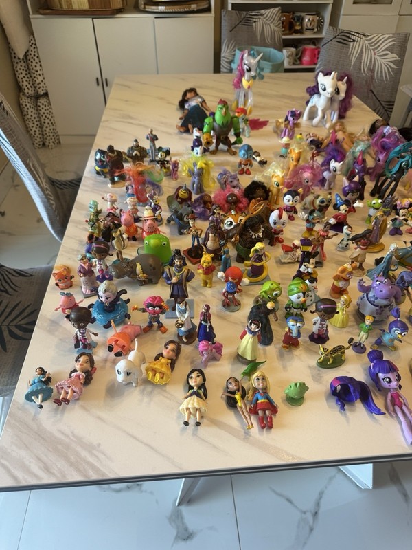 Disney Mixed Lot Mini Dolls & Figures Elsa Anna Olaf Moana Ariel Plastic Unboxed