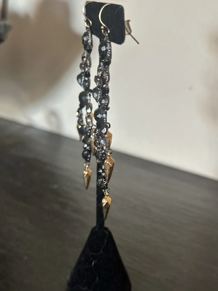 Pendientes araña Alexis Bittar elementos de piedra y cristal Phoenix Foto 3 de 3