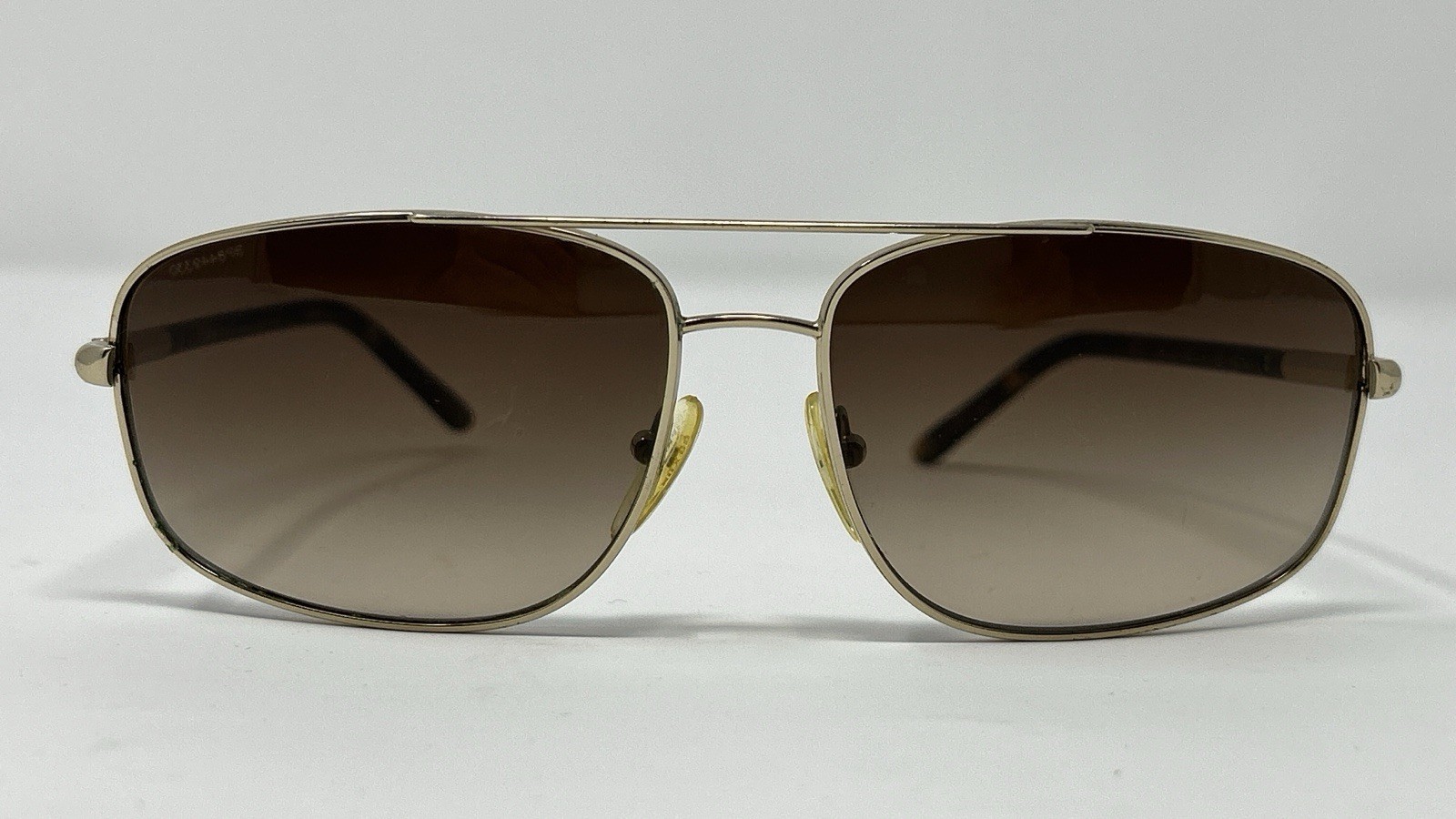 Vintage RarePrada SPR52M GoldTone Aviator Brown Gradient Tortoise Acetate Temple image 2