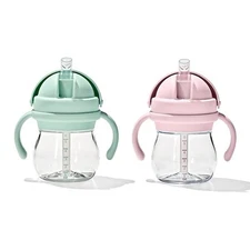 OXO Tot Transitions Straw Cup with Handles 6 Oz. - Opal and Dusk - 2 Pack