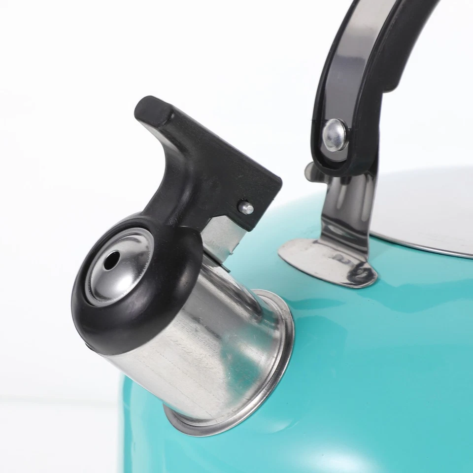  Stainless Steel Tea Kettle Stovetop Whistling Pot Pots for Boiling Water - Image 2 of 4