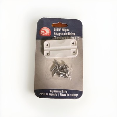 IGLOO Cooler Replacement Hinges with 8 Stainless Steel Screws Parts Kit
