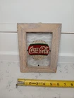 Coca-Cola Framed Wall Art Stained Glass Style Vintage Look 6"X8"