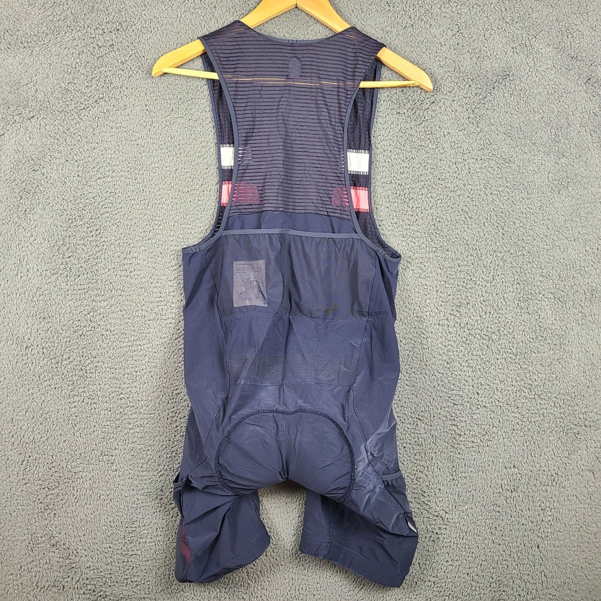 Rapha Brevet Cargo Bib Shorts Mens XL Navy Blue Cycling Padded