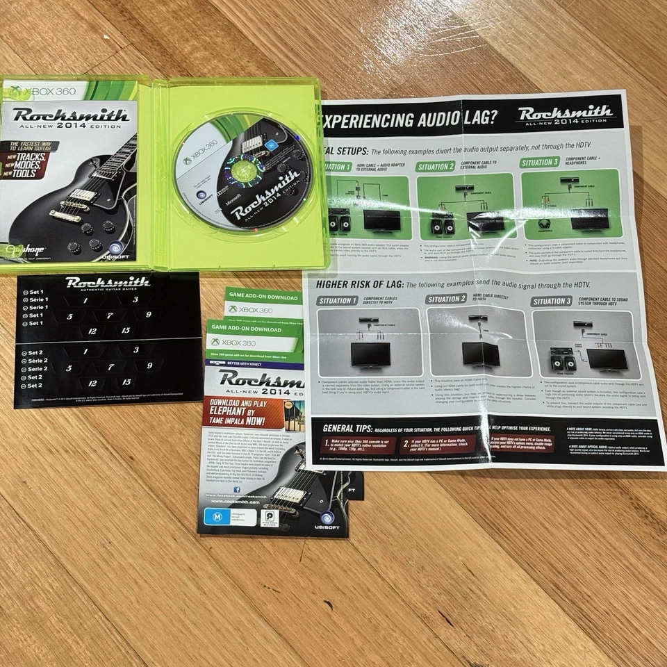 Rocksmith 2014 Edition Xbox 360 Rock Smith With Manual Near Mint Disc Stickers - Image 2 of 4
