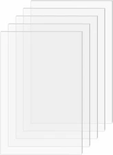 [5-Pack] SimbaLux® Acrylic Sheet Clear 4”x6” 0.08” Thick (2mm) Plexiglass