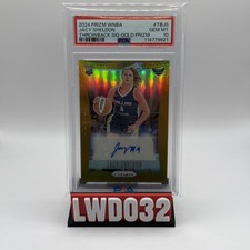 2024 Panini Prizm WNBA JACY SHELDON Throwback Signature Gold Rookie /10 