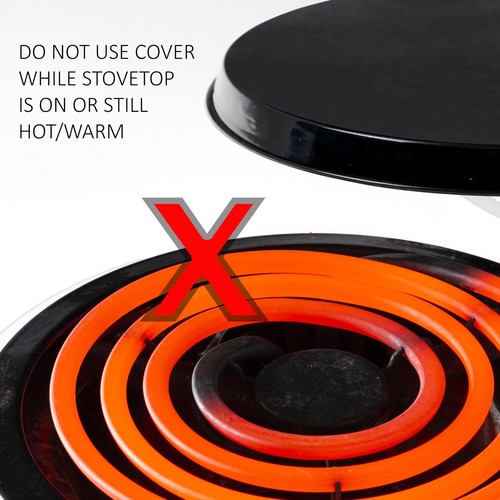Reston Lloyd Electric Stove Burner Covers, Set of 4, Morning Run All-Over - Picture 5 of 6