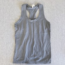 Athleta Momentum Seamless Tank Top Light Blue Racerback Size S Small