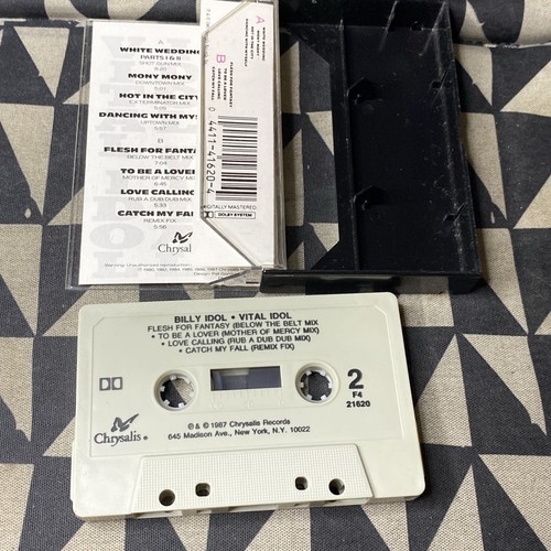 Billy Idol - Vital Idol (Cassette Tape 1987 Chrysalis) - Picture 3 of 7