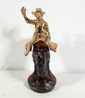Vintage Avon Bucking Bronco After Shave Horse Shaped Bottle W/Cowboy Empty 